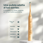 Cinque modalità e timer dello spazzolino sonico Homyria