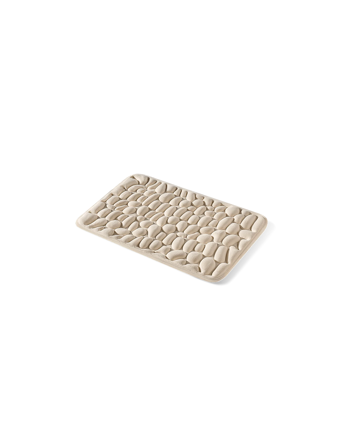 Tapis de bain galet Homyria — Beige Clair — 40 × 60 cm