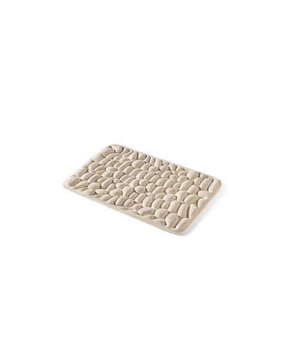 Tapis de bain galet Homyria — Beige Clair — 40 × 60 cm