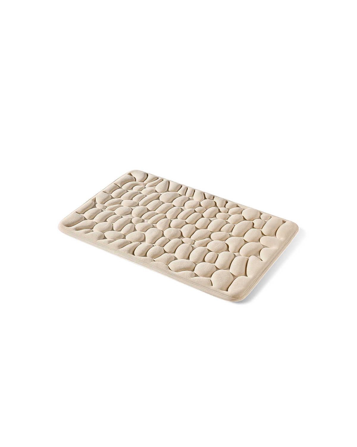 Tapis de bain galet Homyria — Beige Clair — 50 × 80 cm