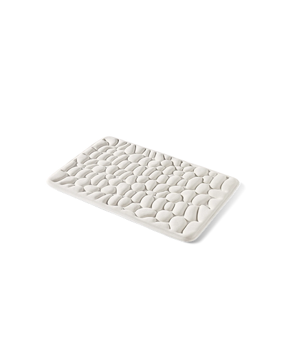Tapis de bain galet Homyria — Blanc Cassé — 50 × 80 cm