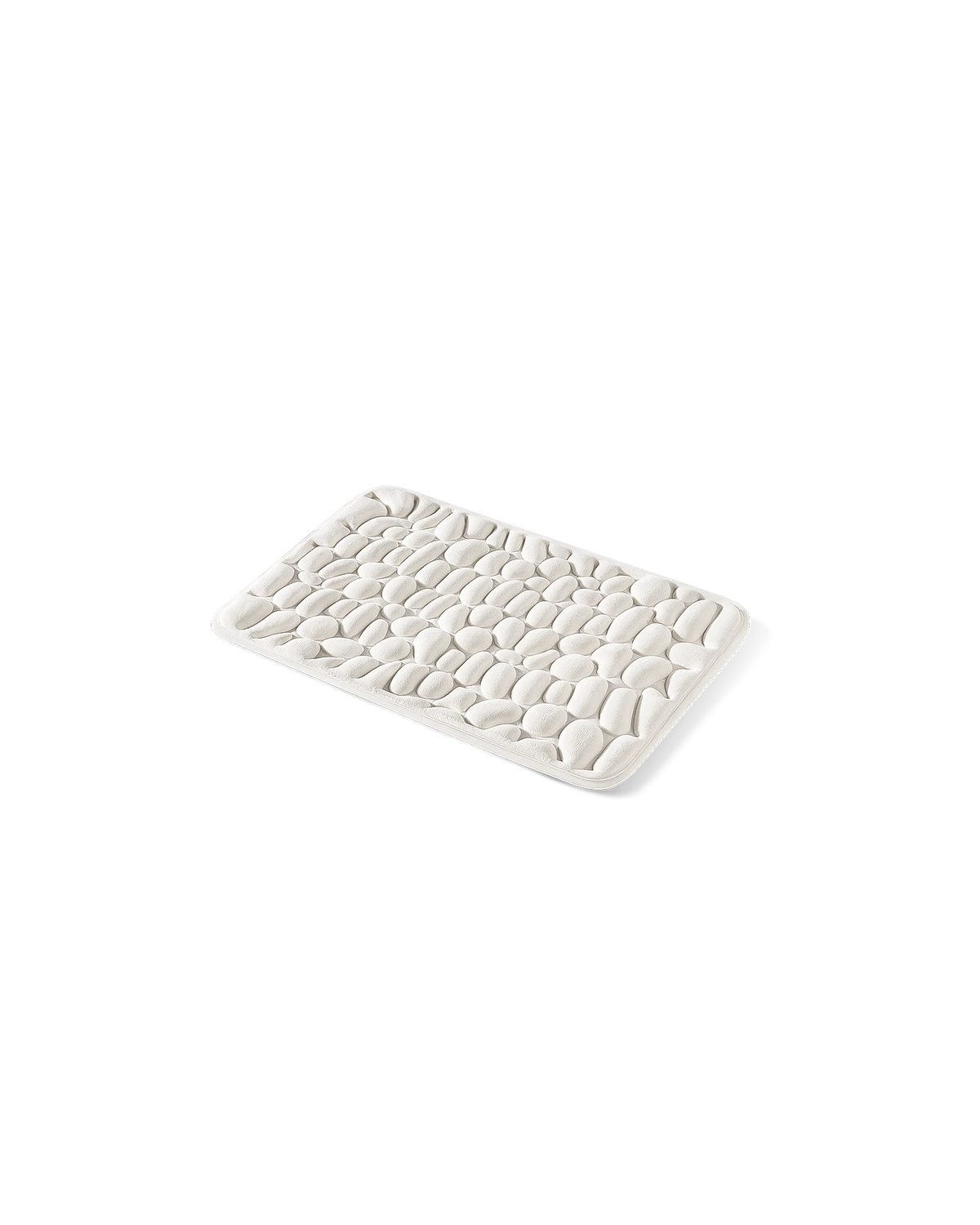 Tapis de bain galet Homyria — Blanc Cassé — 40 × 60 cm
