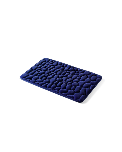 Tapis de bain galet Homyria — Bleu Marin — 50 × 80 cm
