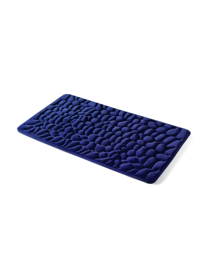 Tapis de bain galet Homyria — Bleu Marin — 60 × 110 cm