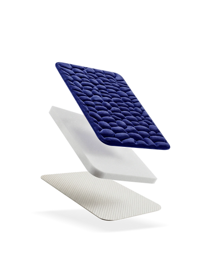 Tapis de bain galet Homyria — Bleu Marin