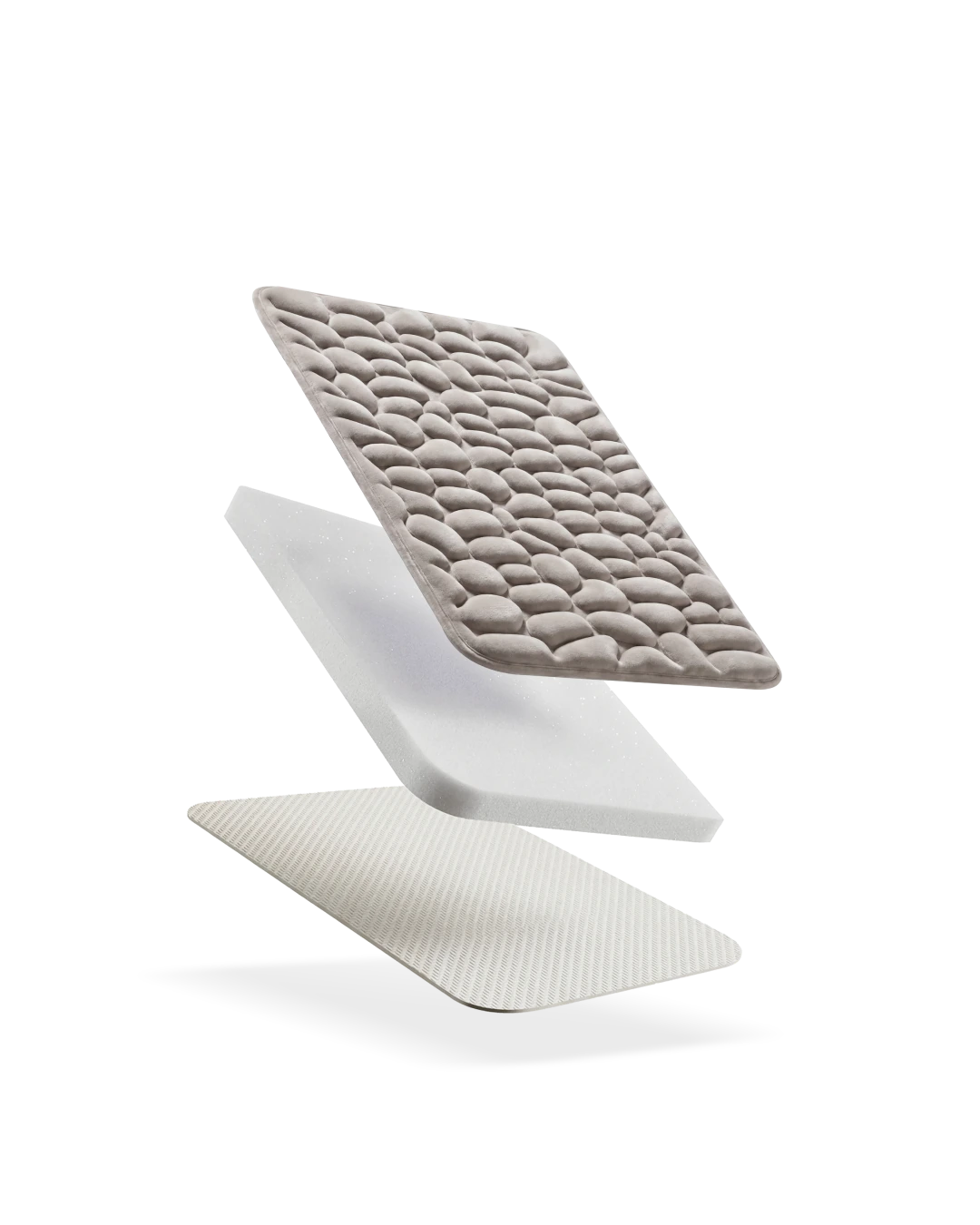Tapis de bain galet Homyria — Gris Galet