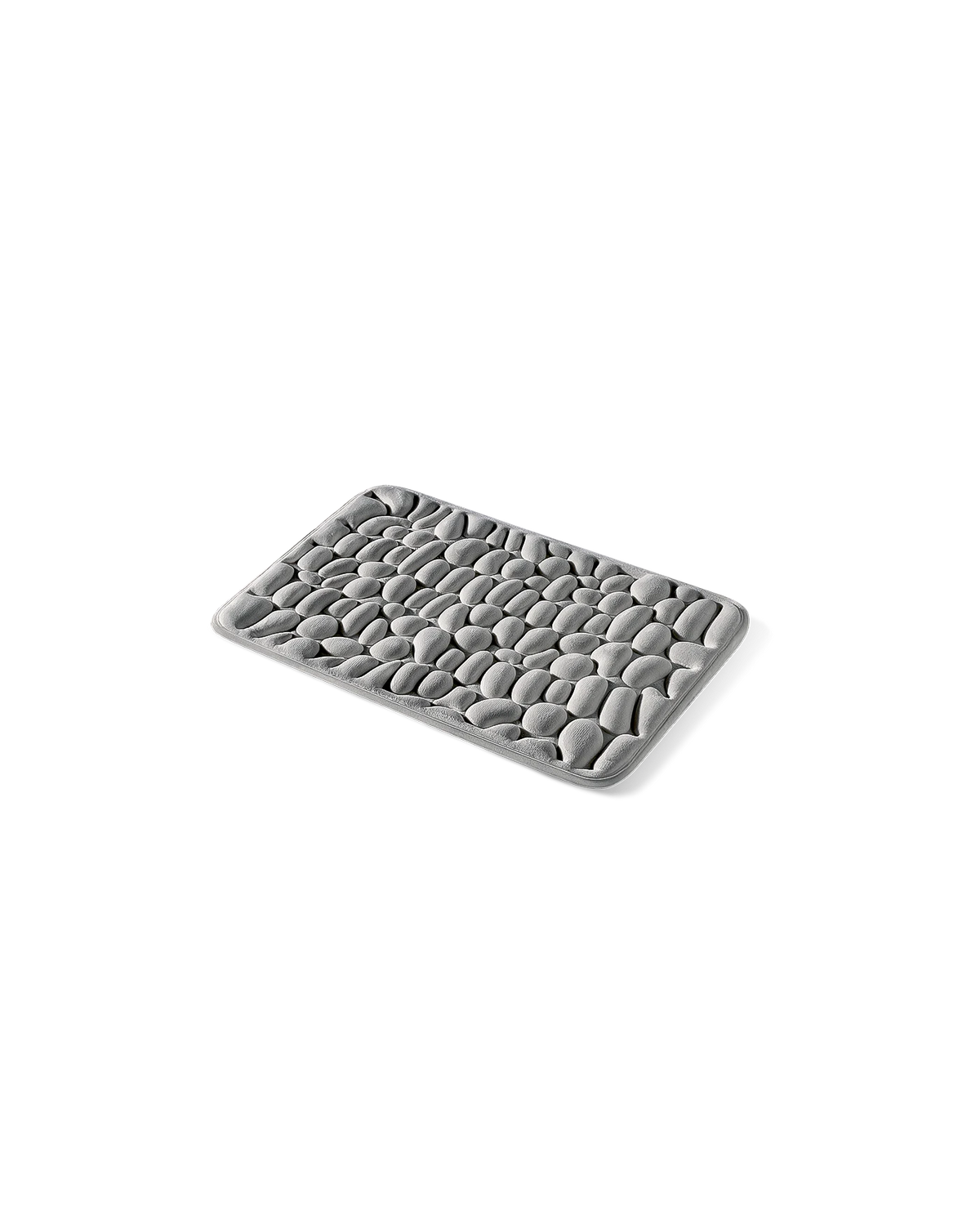 Tapis de bain galet Homyria — Gris Roche — 40 × 60 cm