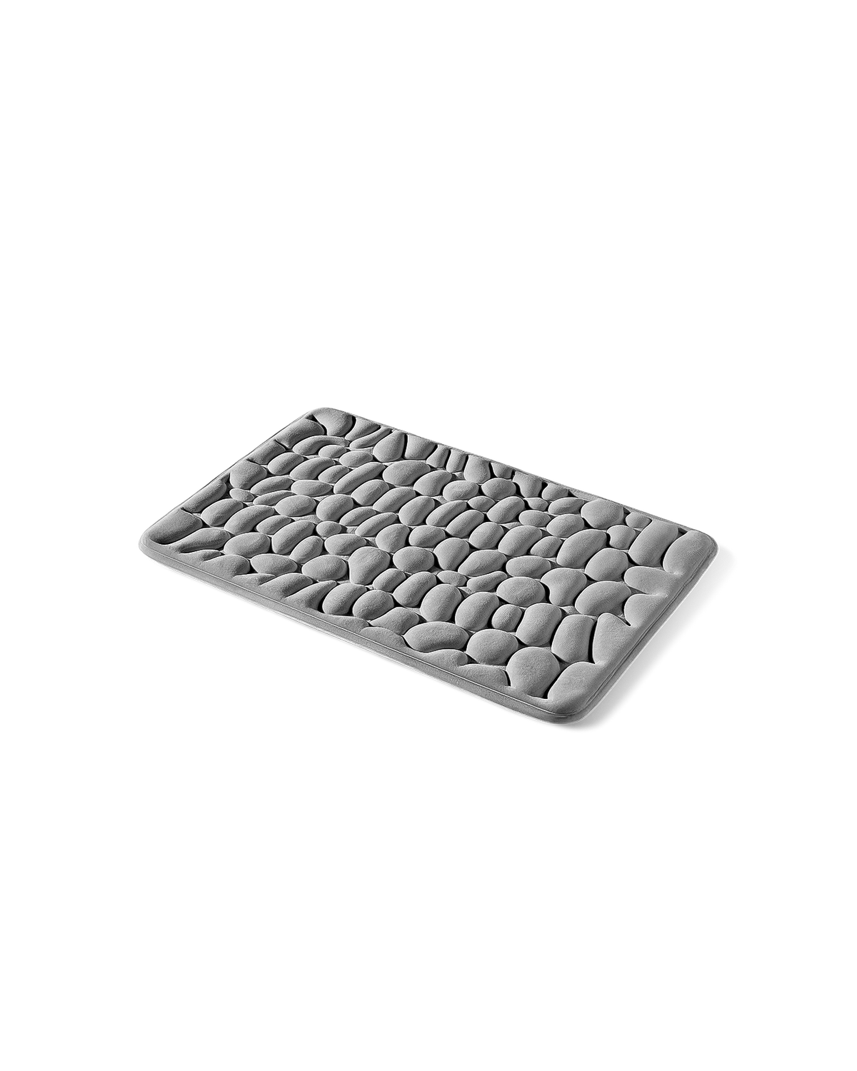 Tapis de bain galet Homyria — Gris Roche — 50 × 80 cm