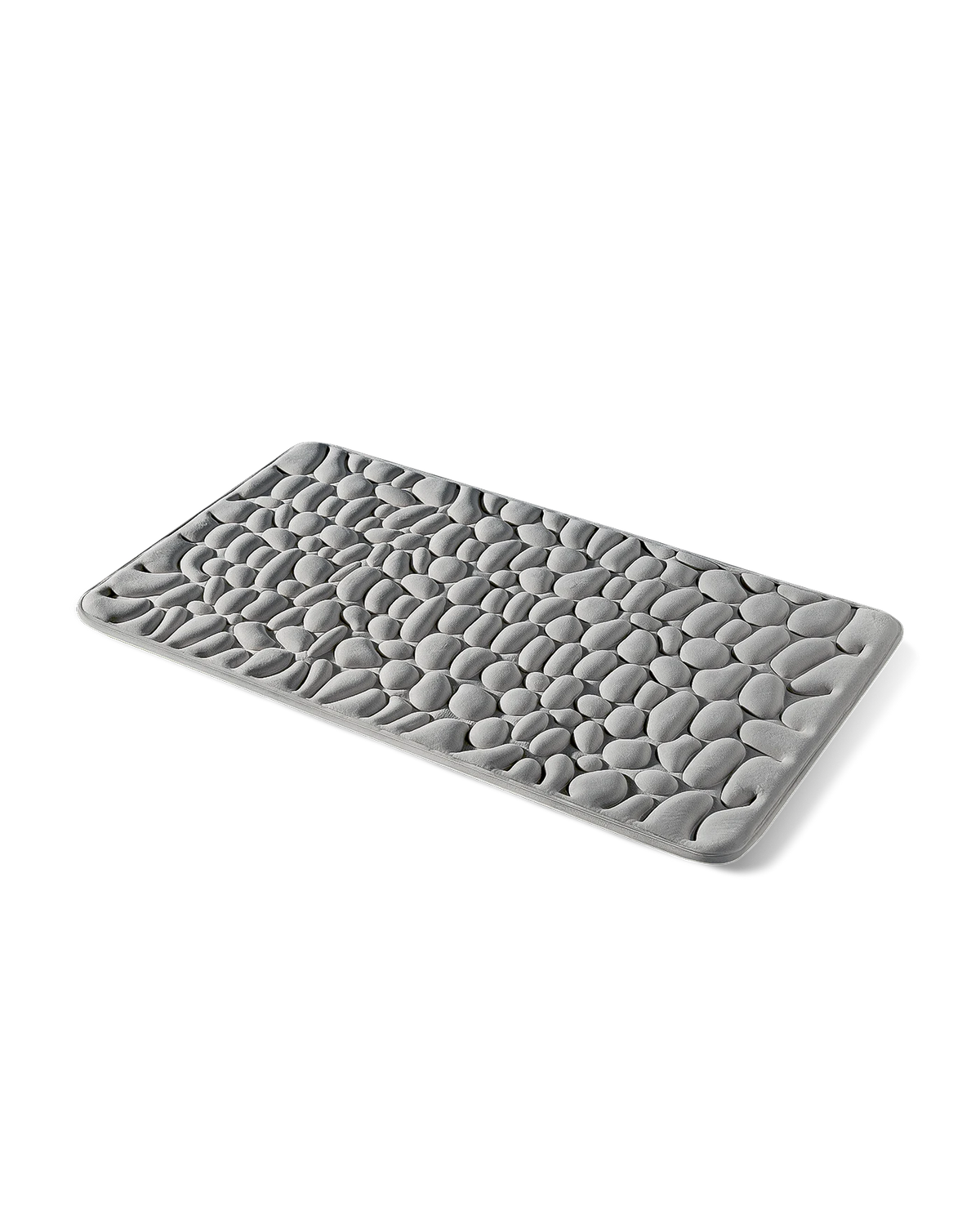 Tapis de bain galet Homyria — Gris Roche — 60 × 110 cm