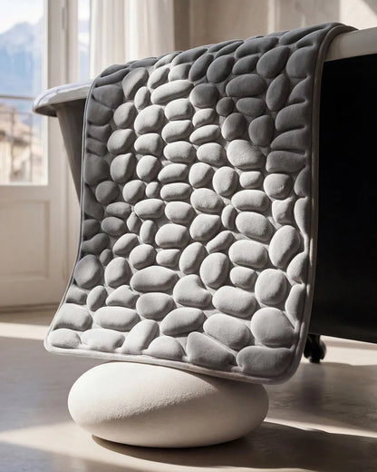 Tapis de bain galet Homyria — Gris Roche
