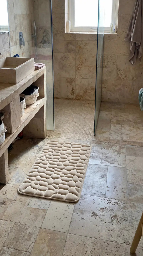 Tapis de bain galet