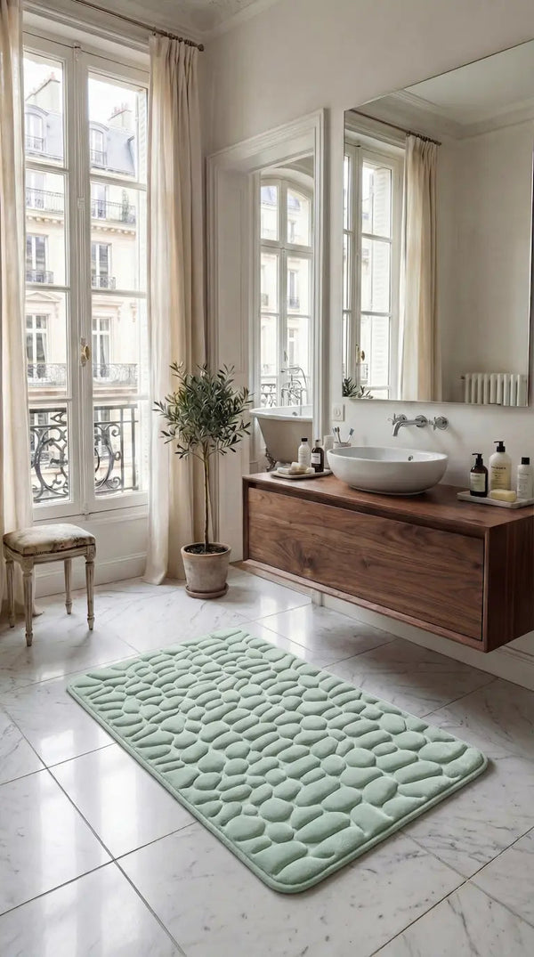 Tapis de bain galet