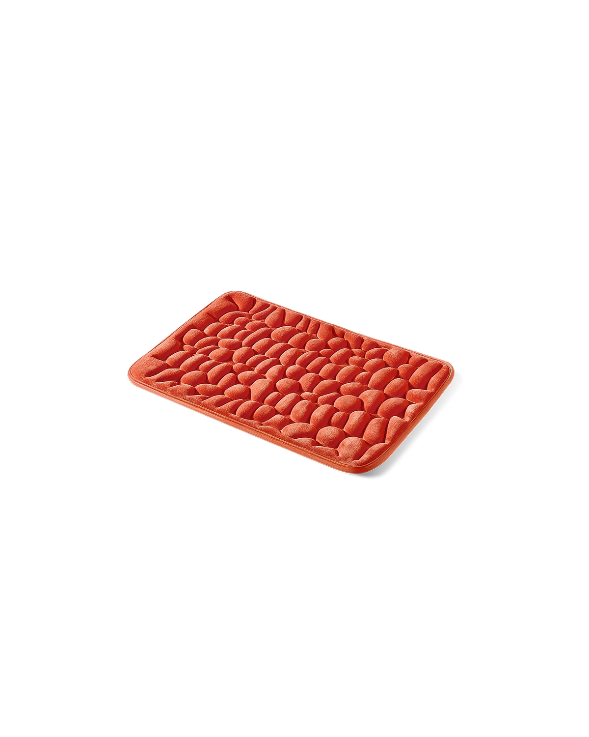 Tapis de bain galet Homyria — Orange Intense — 40 × 60 cm