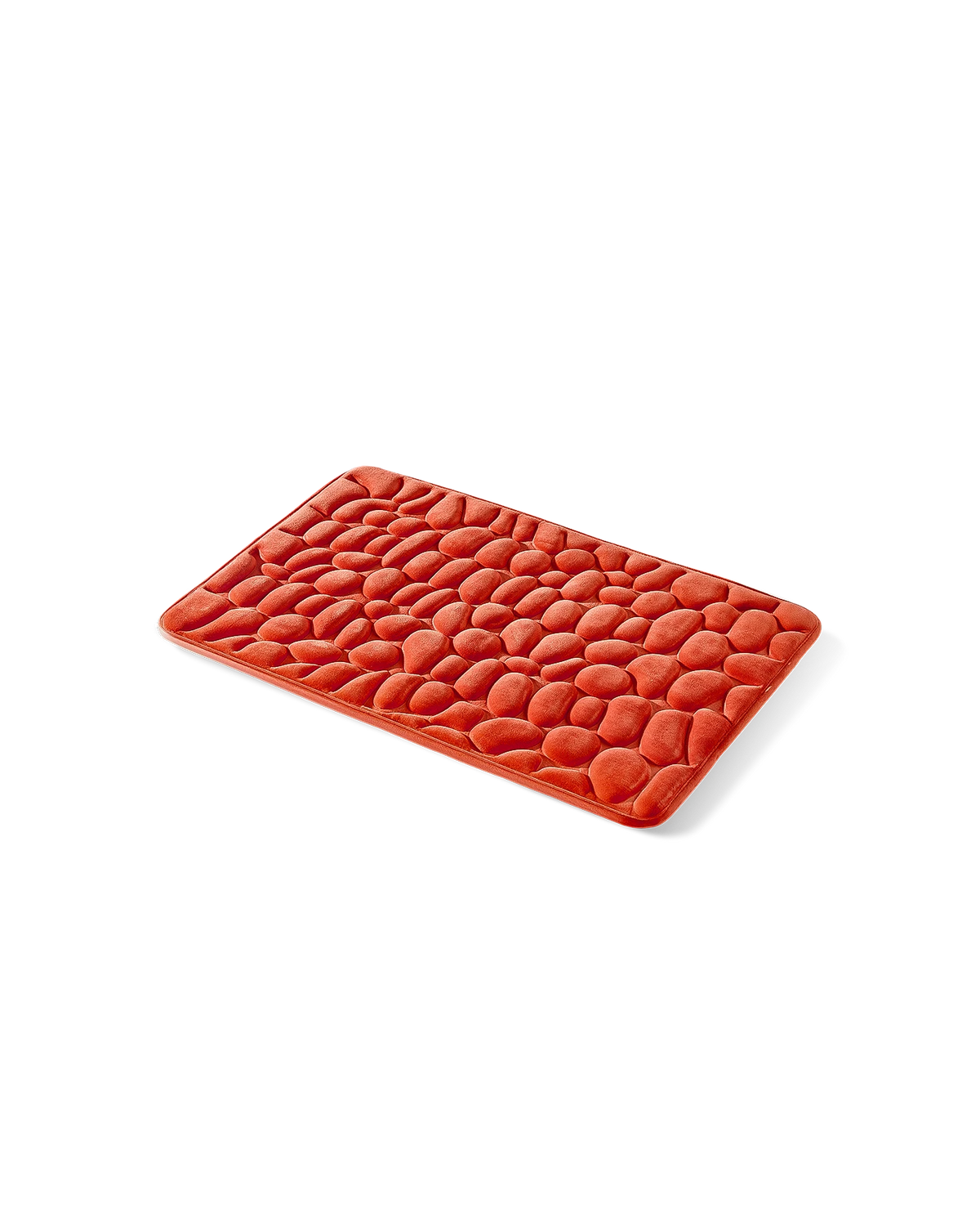 Tapis de bain galet Homyria — Orange Intense — 50 × 80 cm