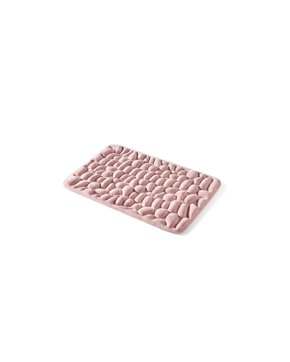 Tapis de bain galet Homyria — Rose Poudré — 40 × 60 cm