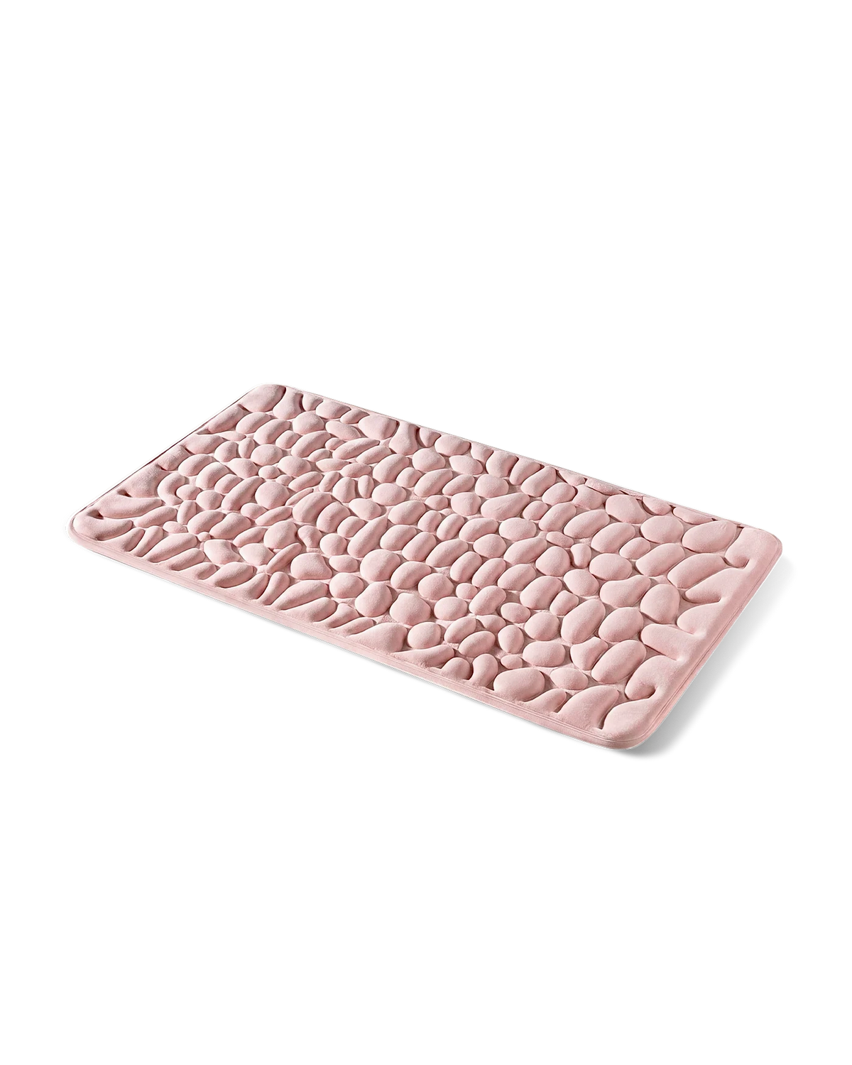 Tapis de bain galet Homyria — Rose Poudré — 60 × 110 cm